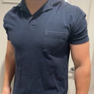 Navy Rodd & Gun Medium Sports Fit Stretch Polo (98% Cotton / 2% Elastane)